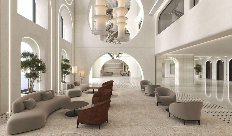 هتل 5 ستاره کاخ تیسفون کیش-طراحی داخلی مشاعات